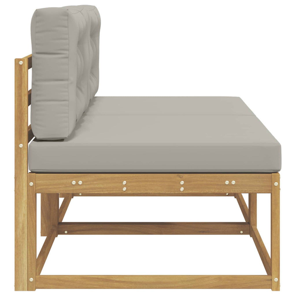vidaXL 2 Sztuka Środkowa sofa ogrodowa Poliester Biały