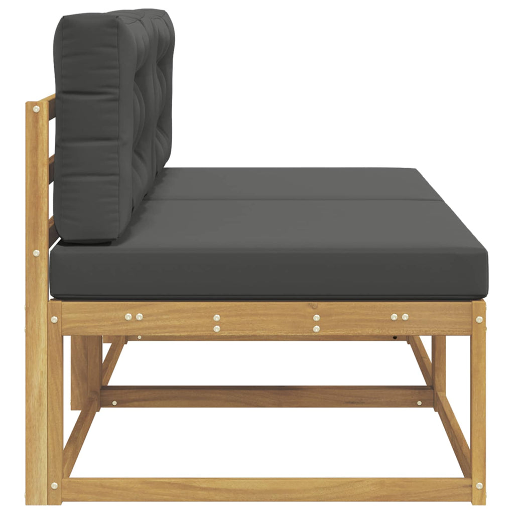 vidaXL 2 Sztuka Środkowa sofa ogrodowa Poliester Biały