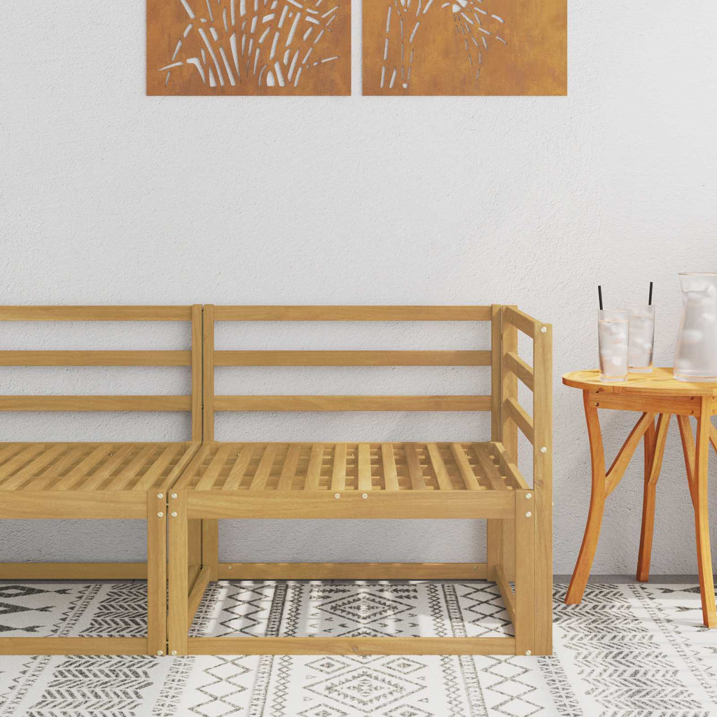 vidaXL Sofa narożna na zewnątrz Biały 83 x 83 x 73 cm