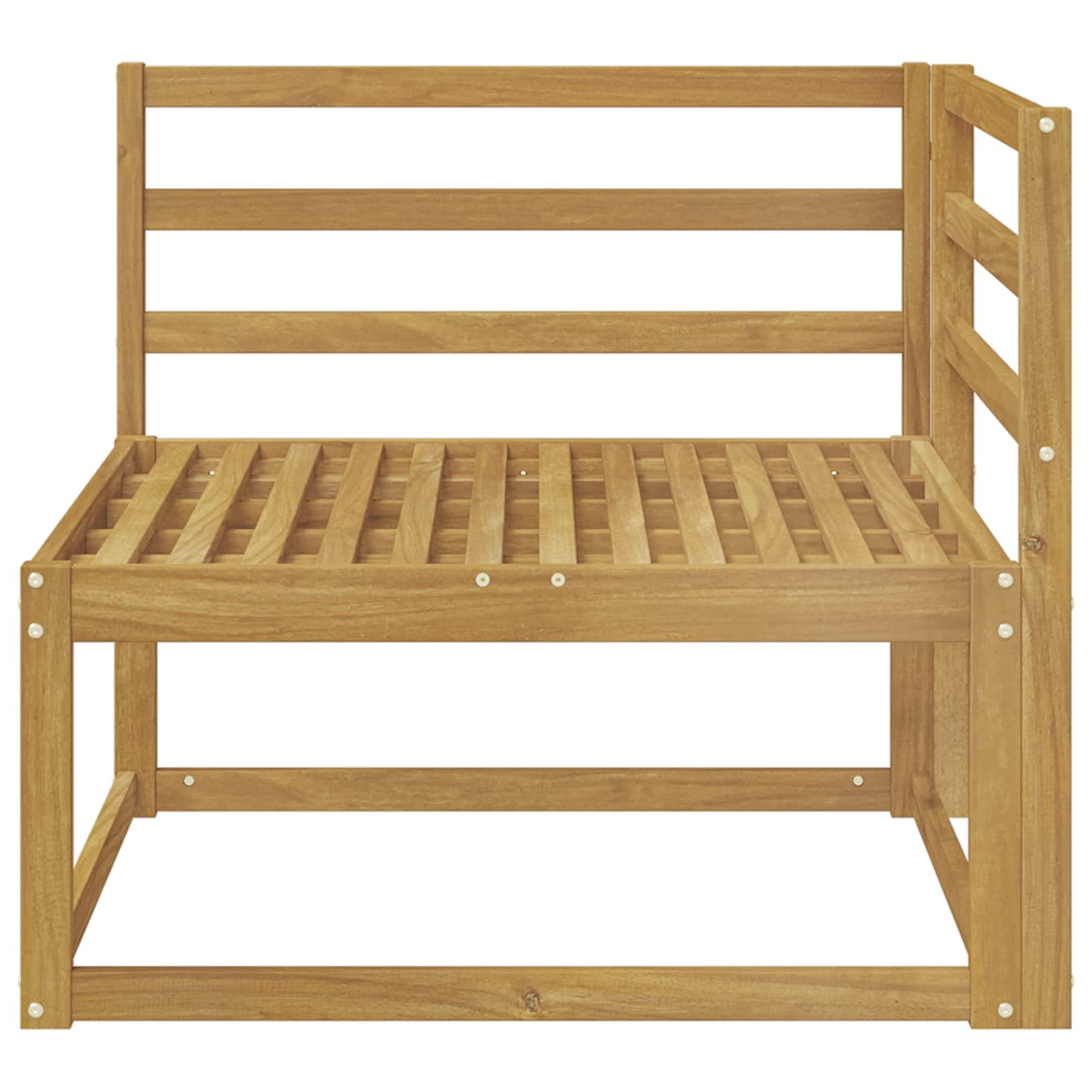 vidaXL Sofa narożna na zewnątrz Biały 83 x 83 x 73 cm