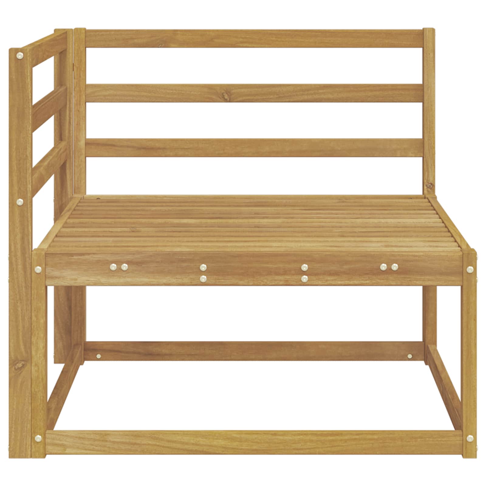 vidaXL Sofa narożna na zewnątrz Biały 83 x 83 x 73 cm