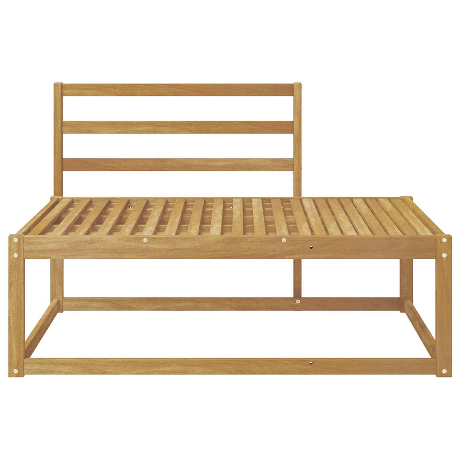 vidaXL Sofa końcowa na zewnątrz Biały 115 x 83 x 73 cm