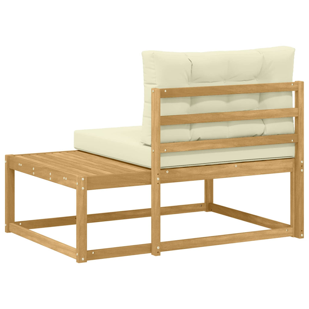 vidaXL Sofa końcowa na zewnątrz Biały 115 x 83 x 73 cm Poliester