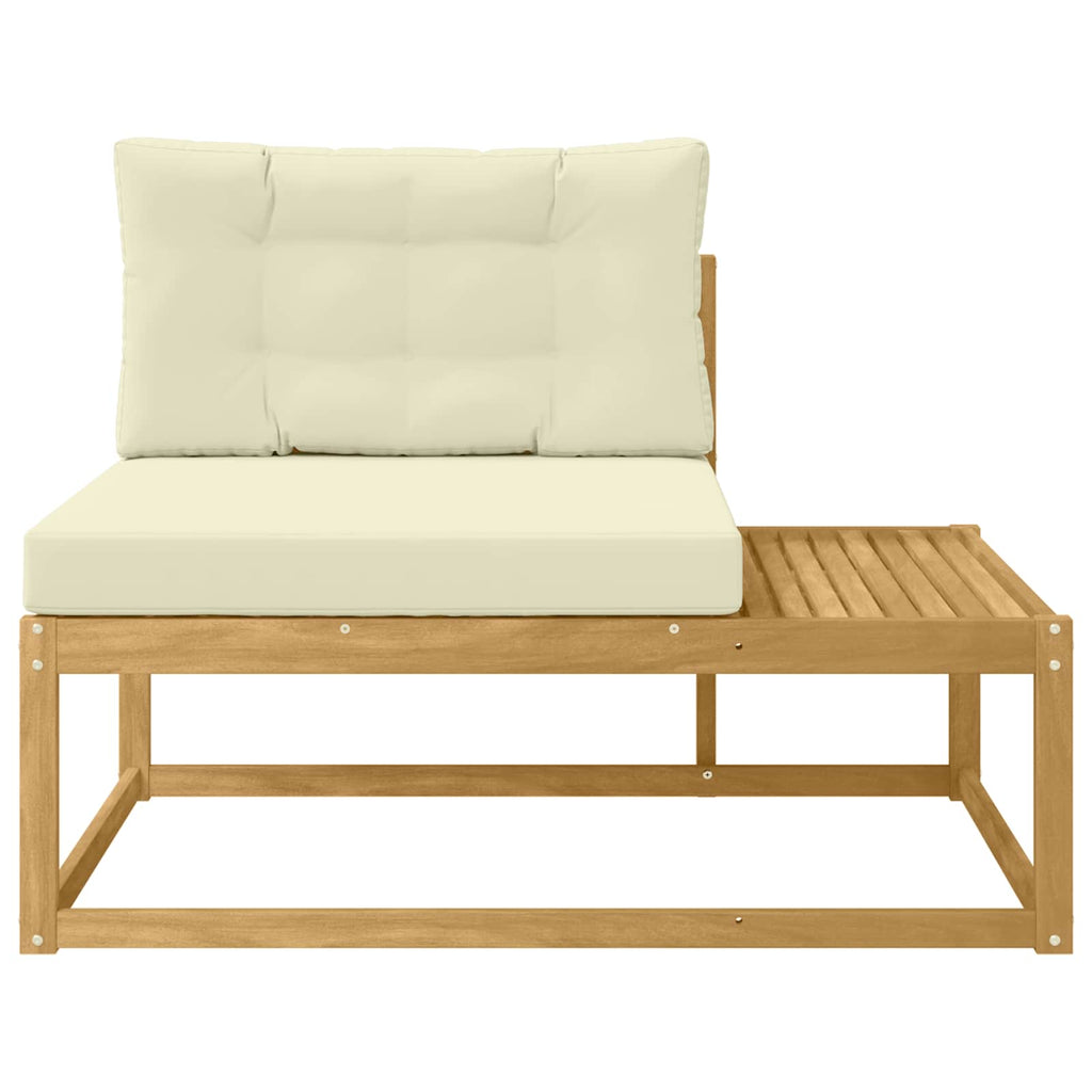 vidaXL Sofa końcowa na zewnątrz Biały 115 x 83 x 73 cm Poliester