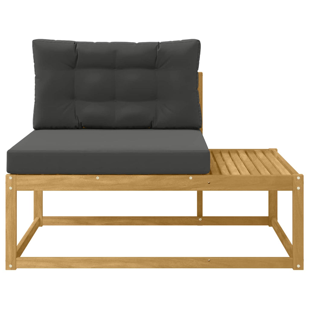 vidaXL Sofa końcowa na zewnątrz Biały 115 x 83 x 73 cm Poliester