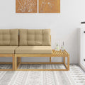 vidaXL Sofa końcowa na zewnątrz Biały 115 x 83 x 73 cm Poliester