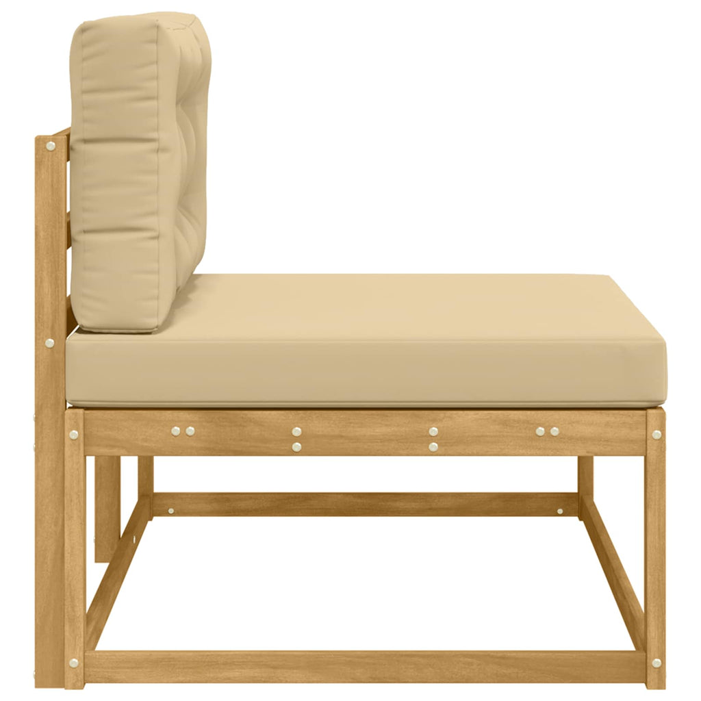 vidaXL Sofa końcowa na zewnątrz Biały 115 x 83 x 73 cm Poliester
