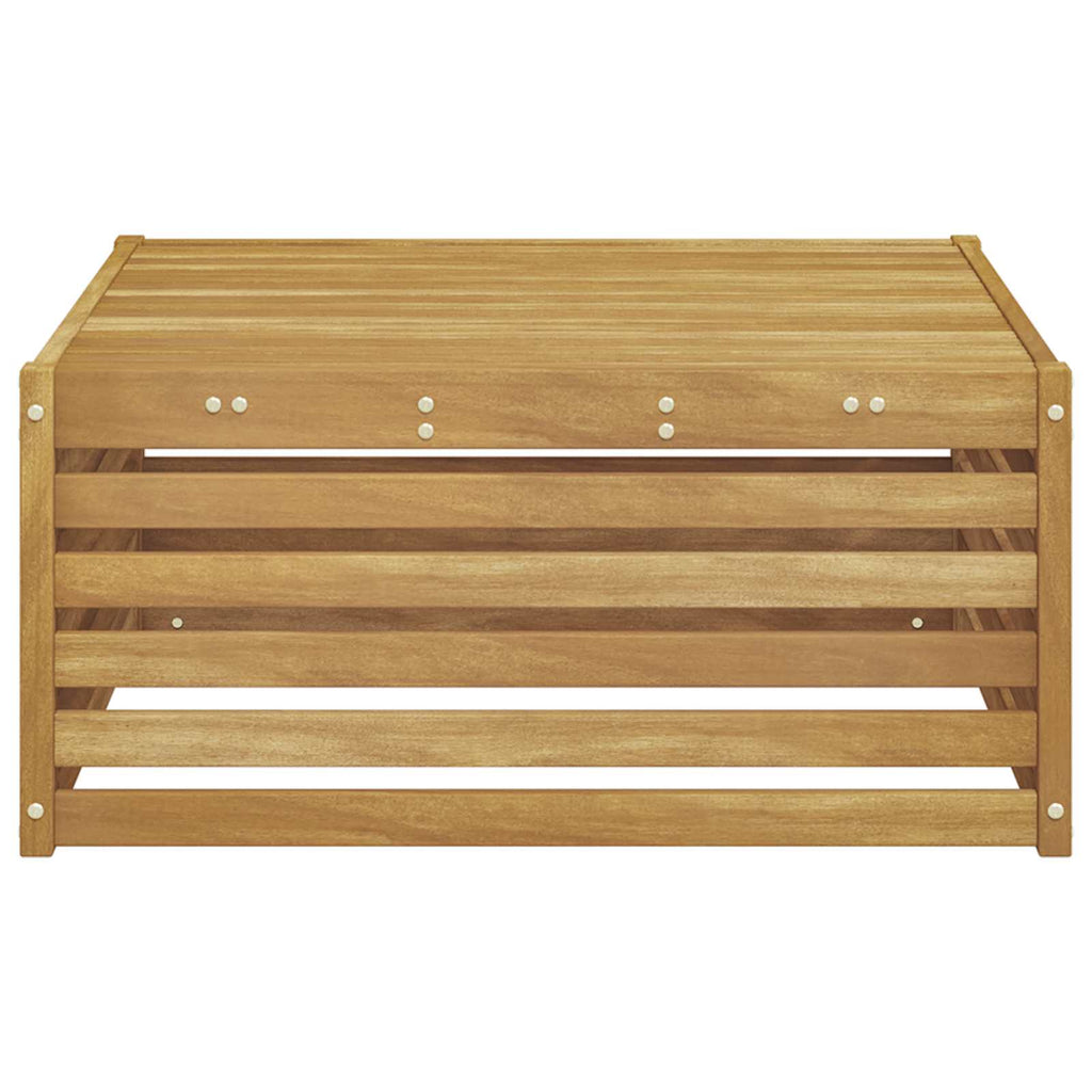 vidaXL Stół na Zewnątrz Lite Drewno Akacji Biały 79 x 79 x 37 cm