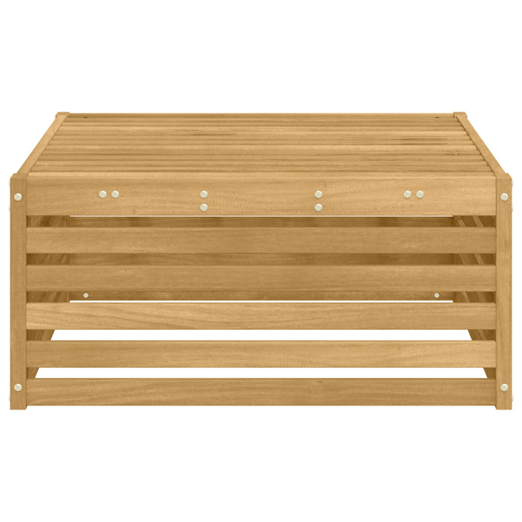 vidaXL Pufa na zewnątrz Lite Drewno Akacji Biały 79 x 79 x 37 cm