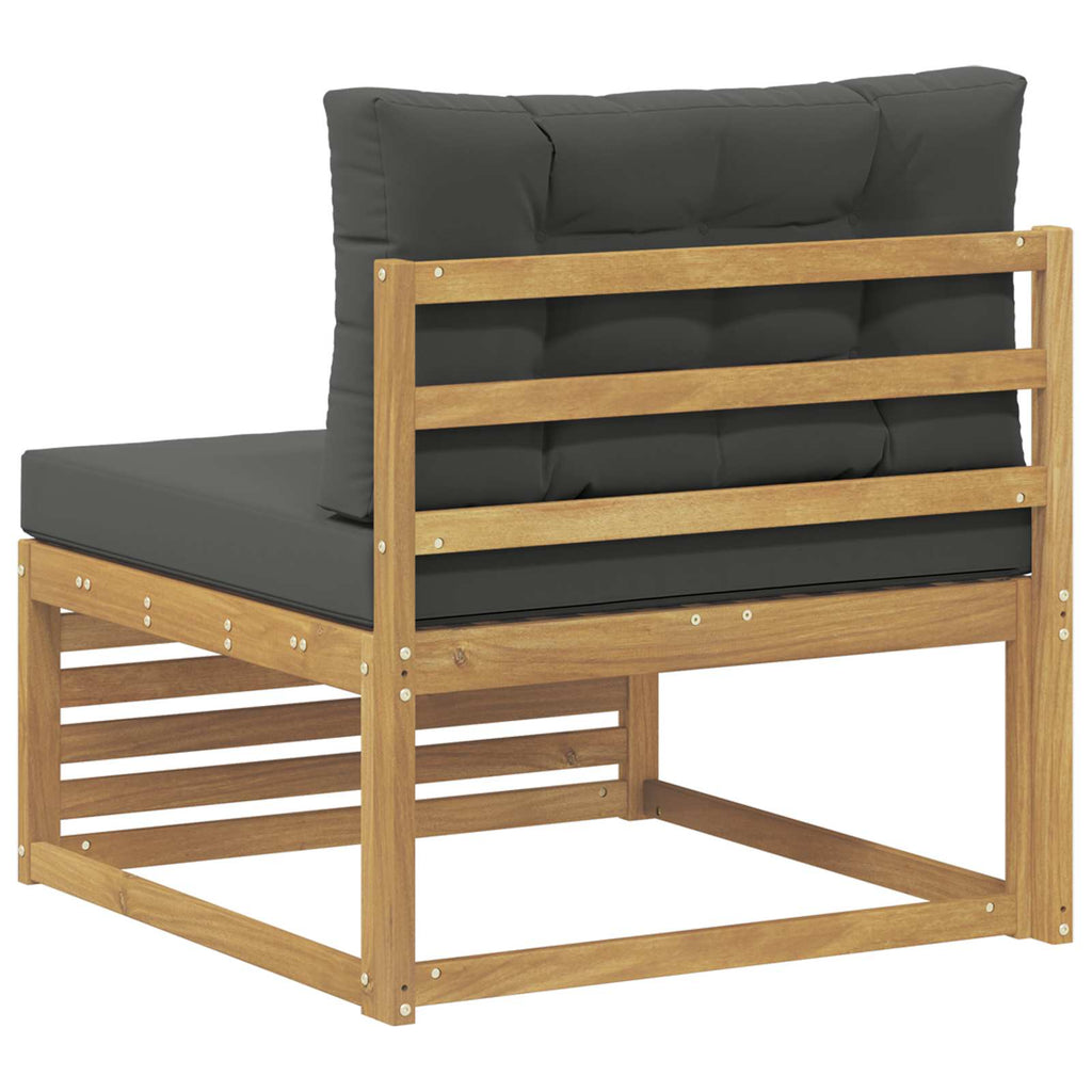 vidaXL Środkowa sofa ogrodowa Lite Drewno Akacji Biały