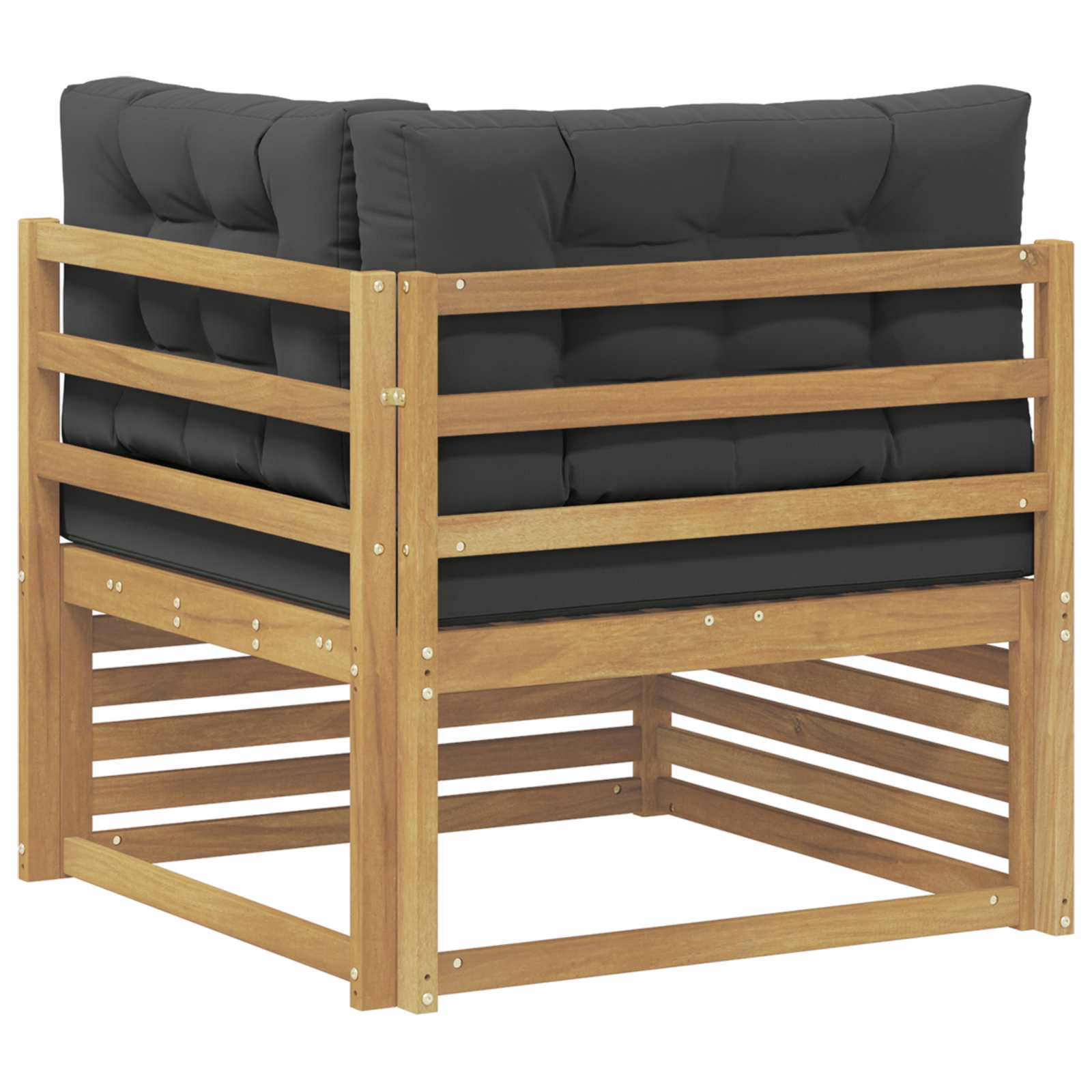 vidaXL Sofa narożna na zewnątrz Lite Drewno Akacji Biały
