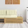 vidaXL Sofa końcowa na zewnątrz z poduszką Biały 115 x 83 x 73 cm