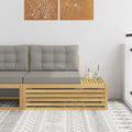 vidaXL Sofa końcowa na zewnątrz z poduszką Biały 115 x 83 x 73 cm