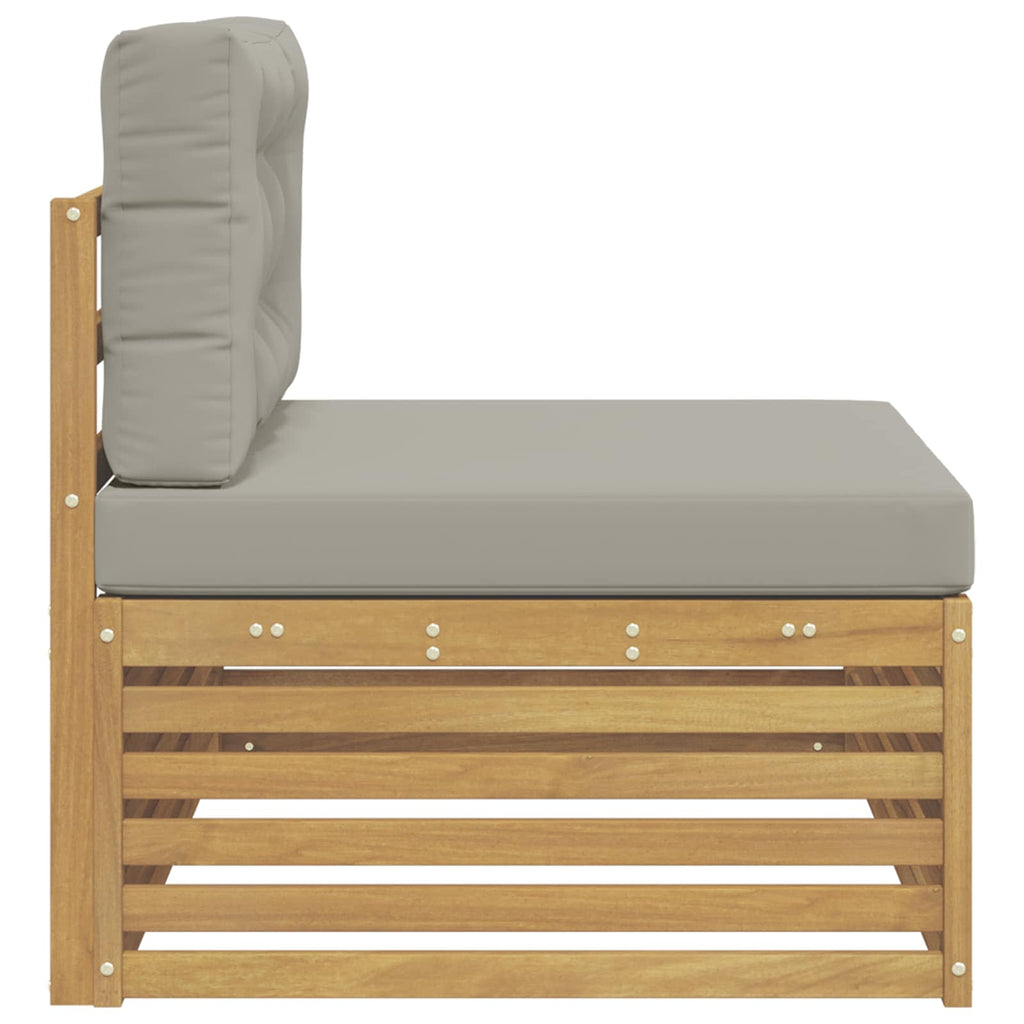 vidaXL Sofa końcowa na zewnątrz z poduszką Biały 115 x 83 x 73 cm