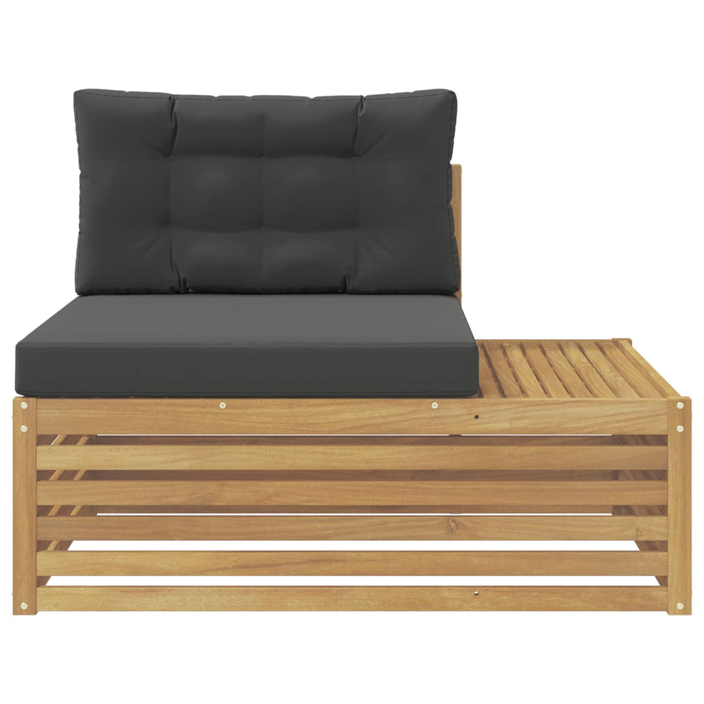 vidaXL Sofa końcowa na zewnątrz z poduszką Biały 115 x 83 x 73 cm