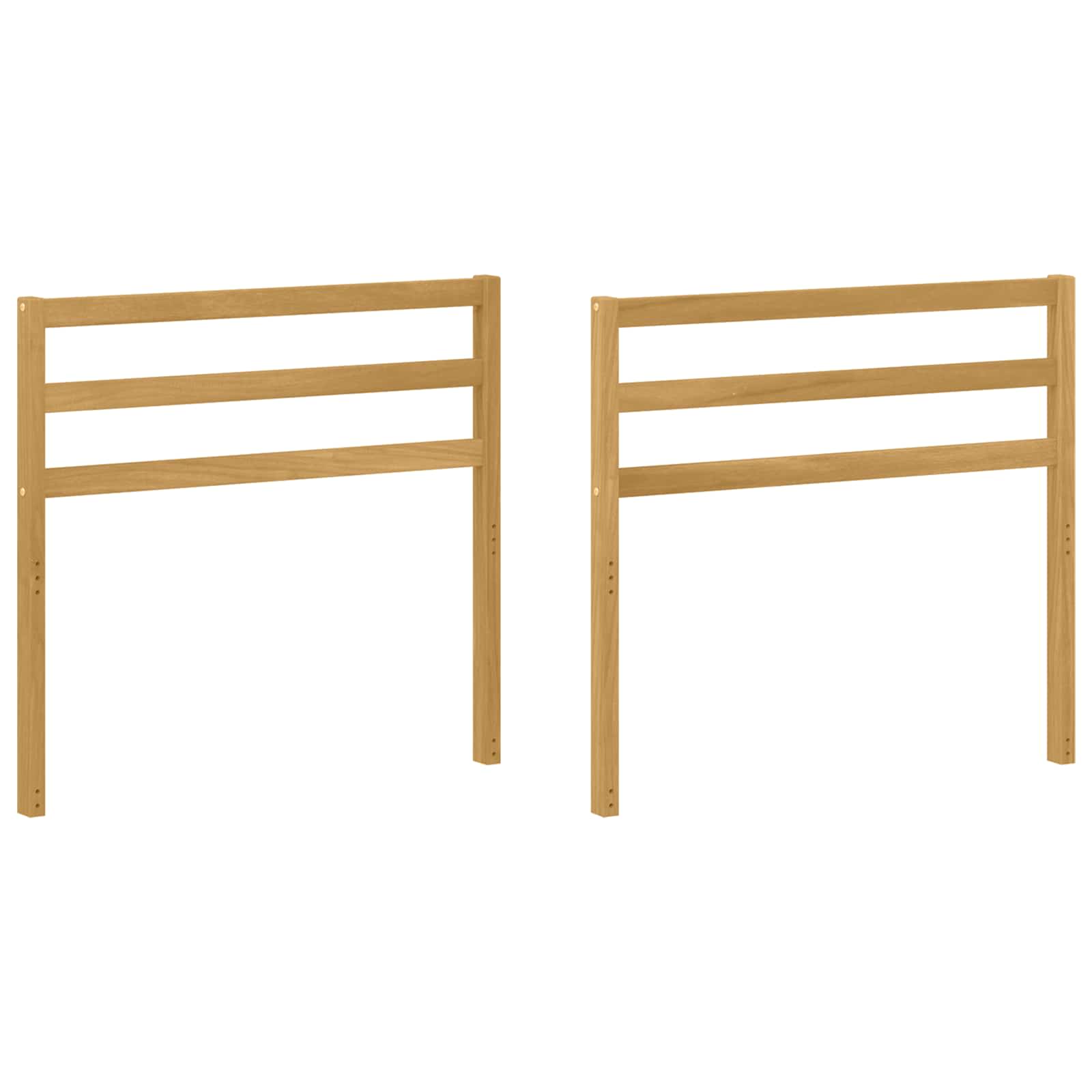 vidaXL Moduł podłokietników 2 pcs Biały 79 x 4 x 73 cm