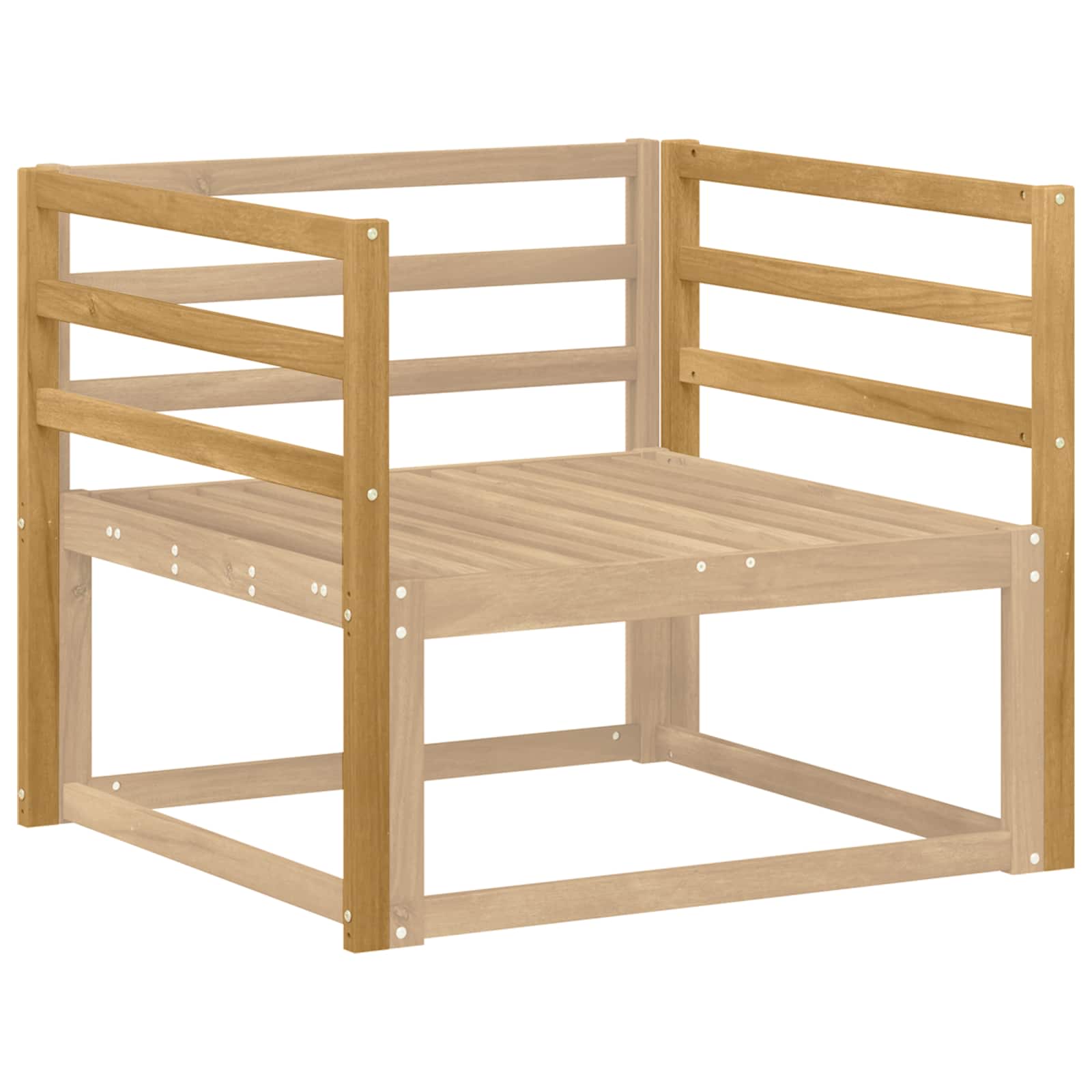 vidaXL Moduł podłokietników 2 pcs Biały 79 x 4 x 73 cm