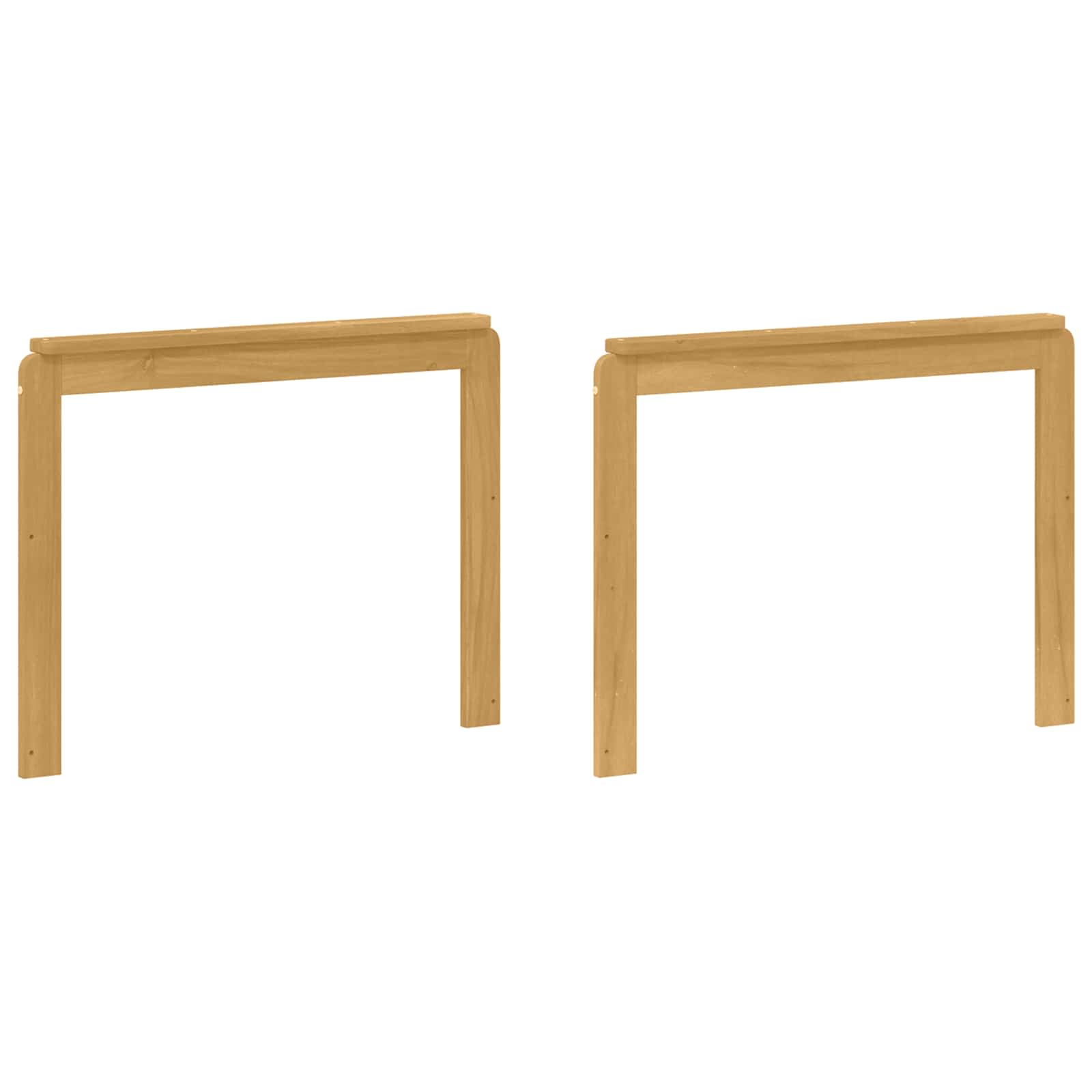 vidaXL Moduł podłokietników 2 pcs Biały 79 x 6 x 61 cm