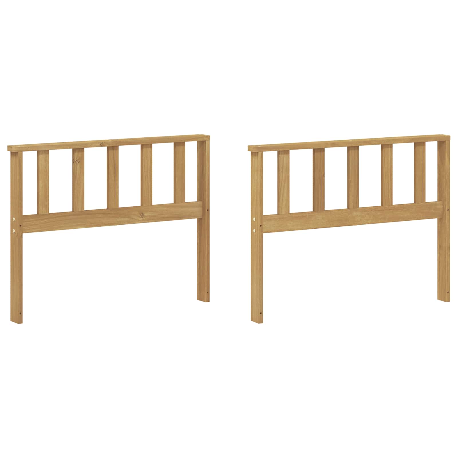 vidaXL Moduł podłokietników 2 pcs Biały 80 x 6 x 61 cm