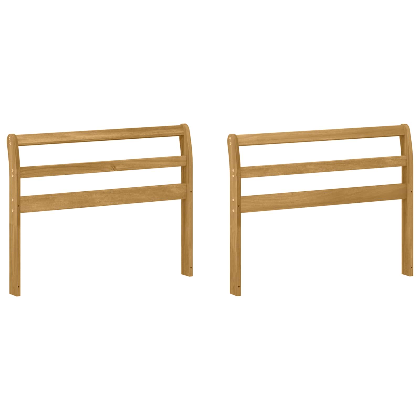 vidaXL Moduł podłokietników 2 pcs Biały 78,5 x 8,5 x 60 cm