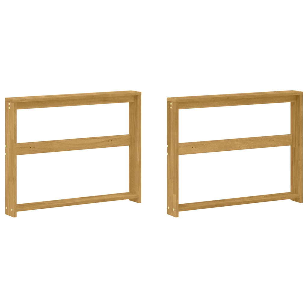 vidaXL Moduł podłokietników 2 pcs Biały 78,5 x 10 x 61 cm
