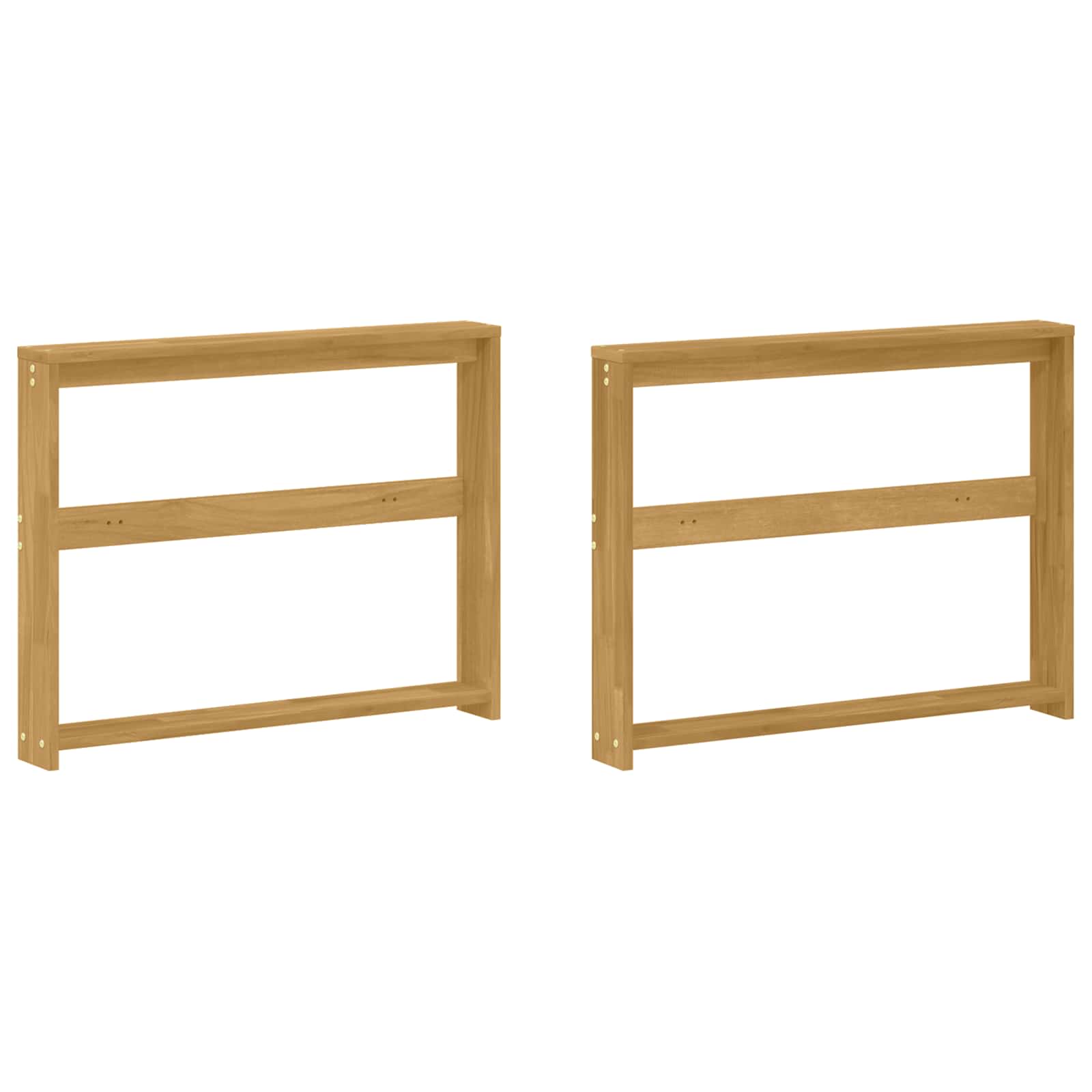 vidaXL Moduł podłokietników 2 pcs Biały 78,5 x 10 x 61 cm