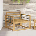 vidaXL Moduł podłokietników 2 pcs Biały 80 x 6 x 61 cm