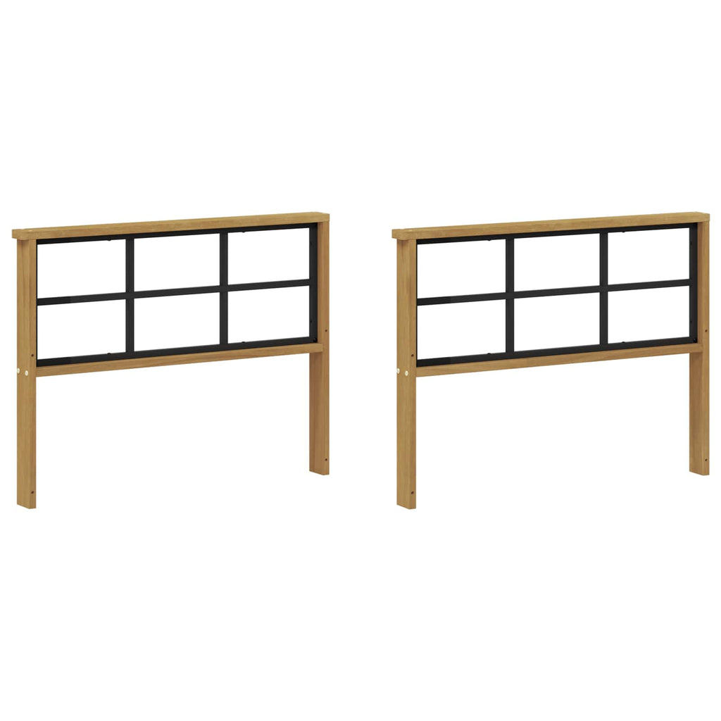 vidaXL Moduł podłokietników 2 pcs Biały 80 x 6 x 61 cm