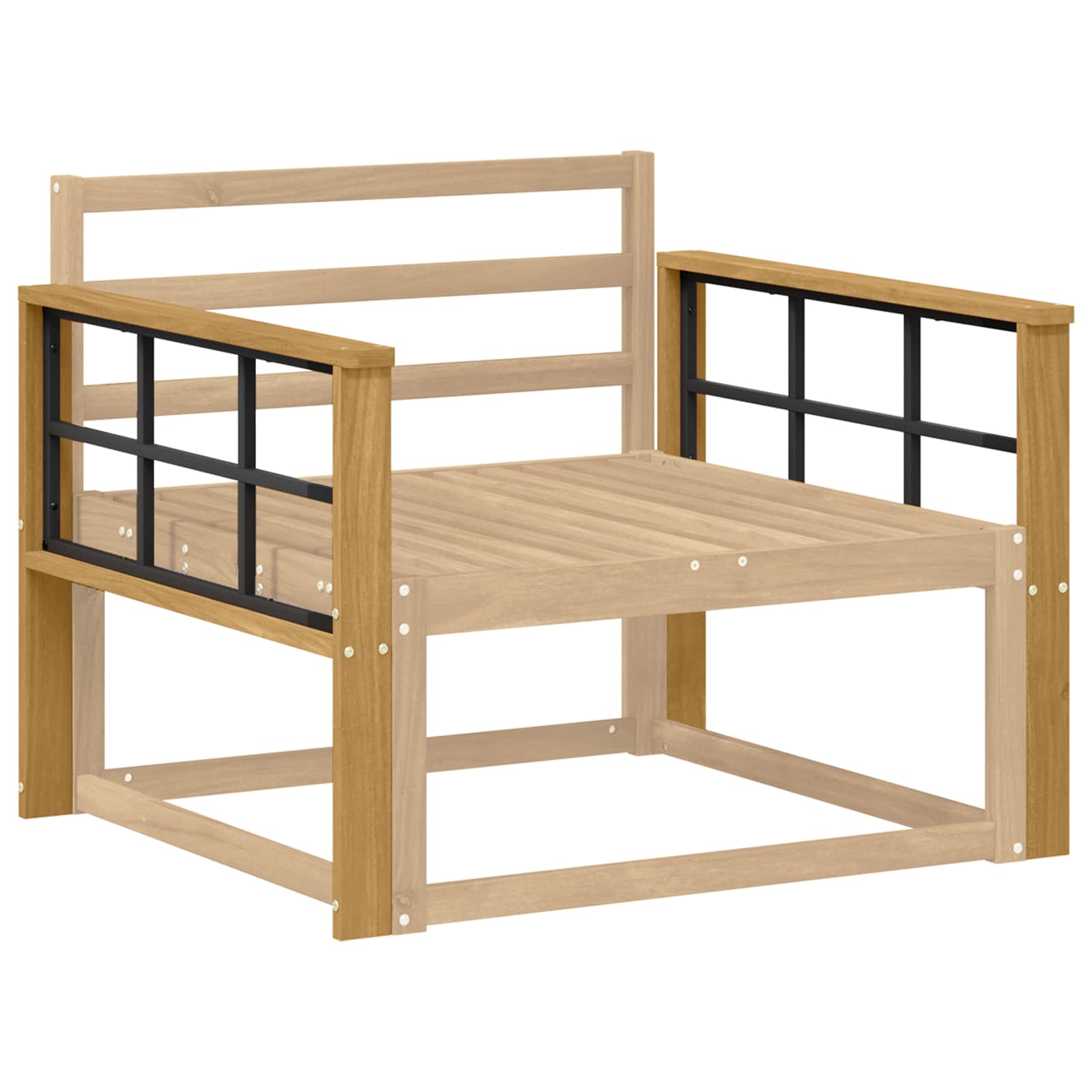 vidaXL Moduł podłokietników 2 pcs Biały 80 x 6 x 61 cm