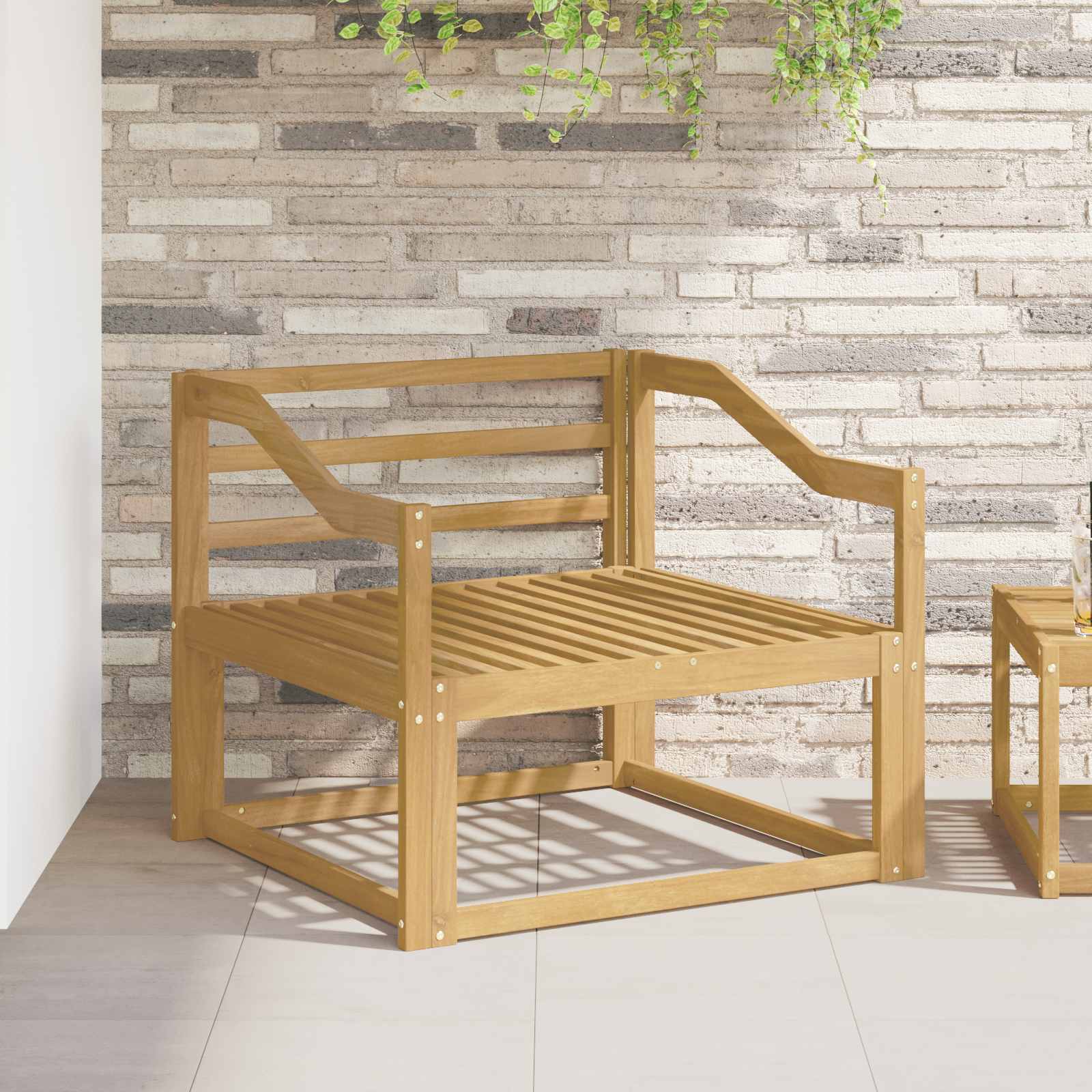 vidaXL Moduł podłokietników 2 pcs Biały 79 x 4 x 73 cm