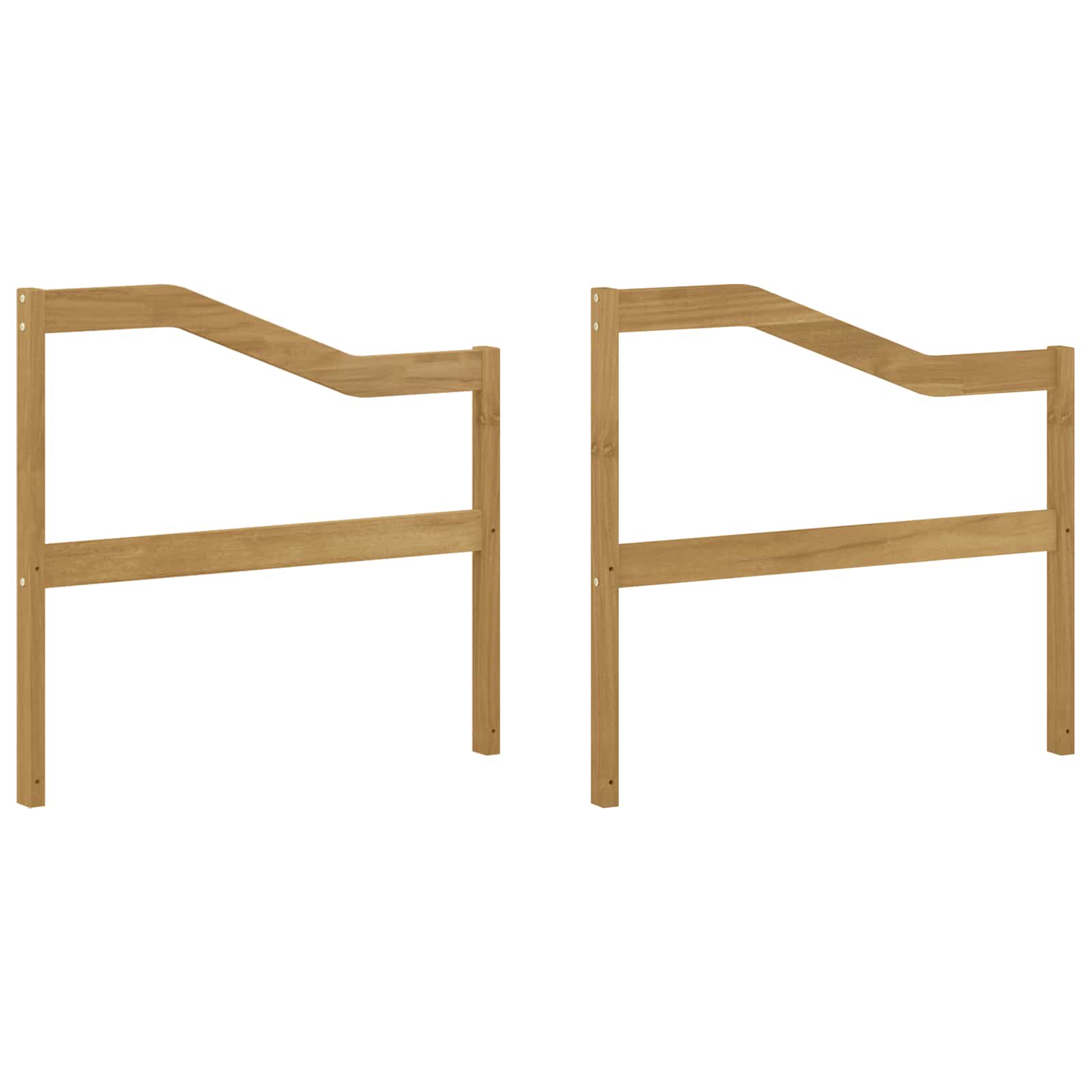 vidaXL Moduł podłokietników 2 pcs Biały 79 x 4 x 73 cm