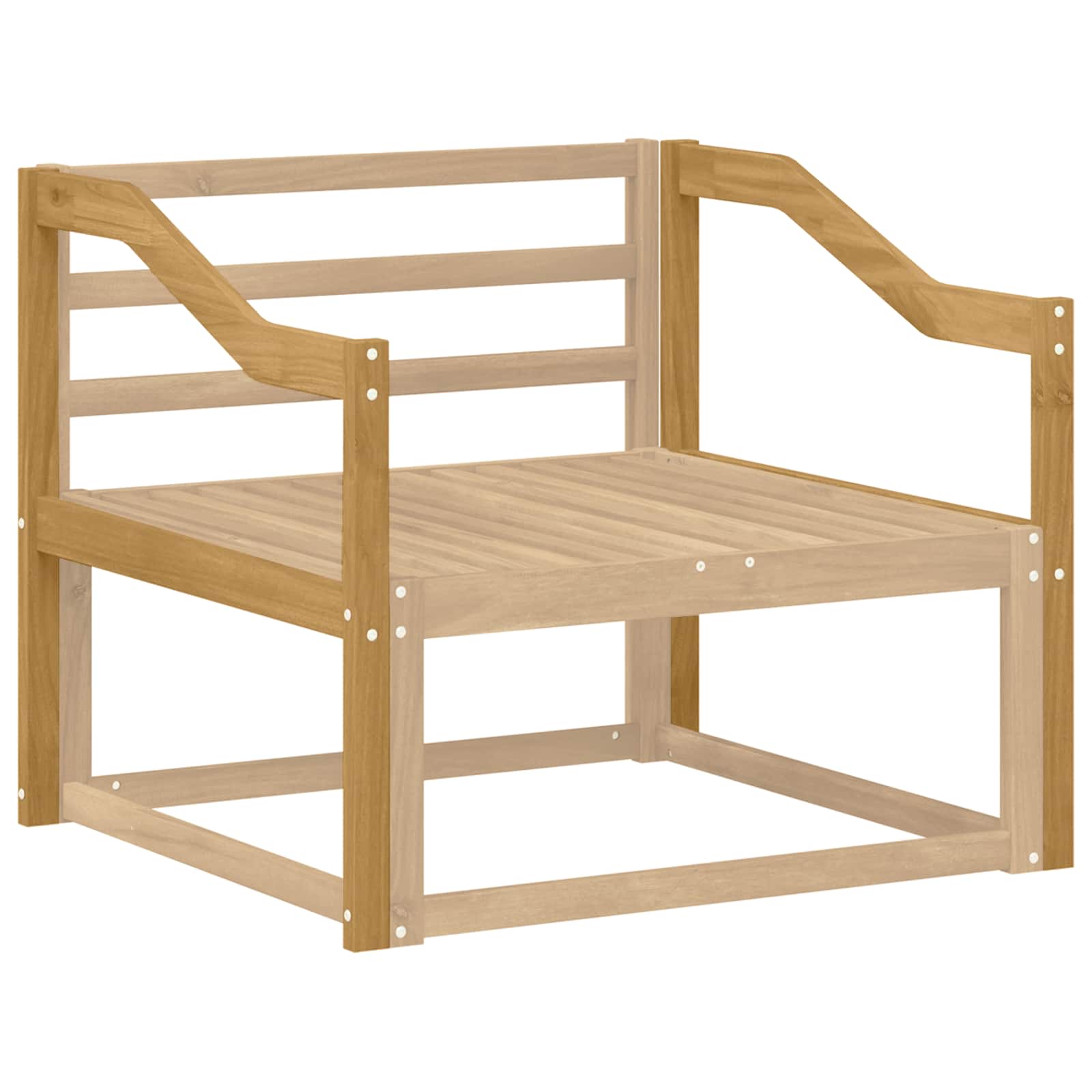 vidaXL Moduł podłokietników 2 pcs Biały 79 x 4 x 73 cm