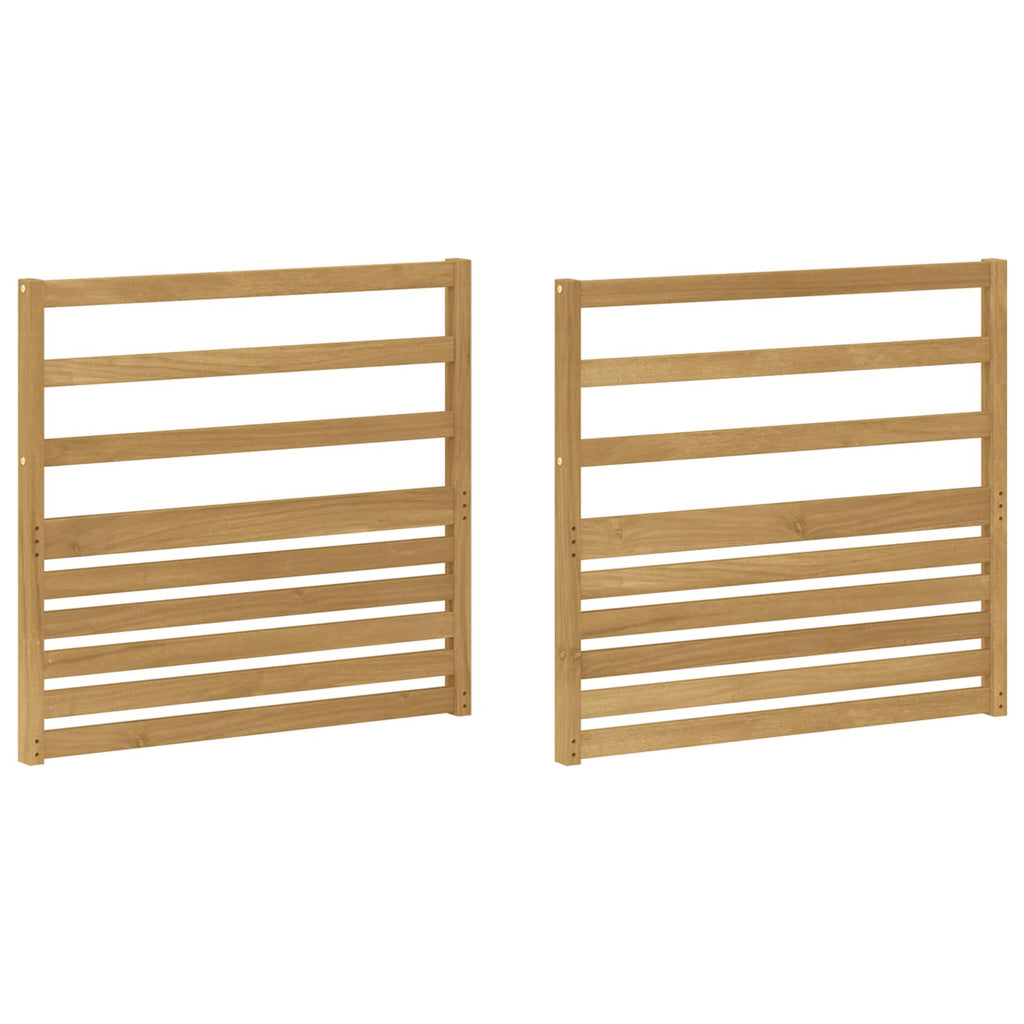 vidaXL Moduł podłokietników 2 pcs Biały 79 x 4 x 73 cm