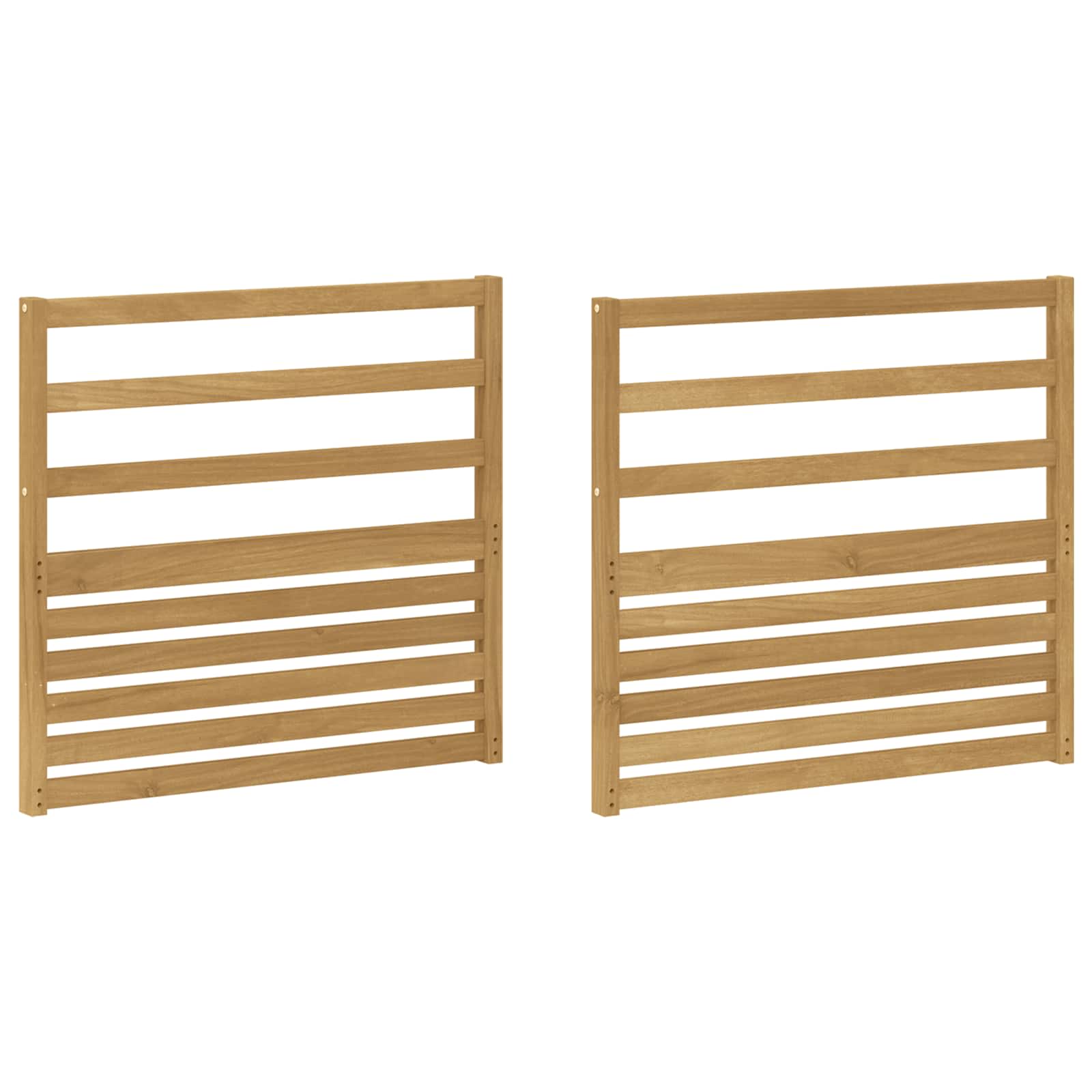 vidaXL Moduł podłokietników 2 pcs Biały 79 x 4 x 73 cm