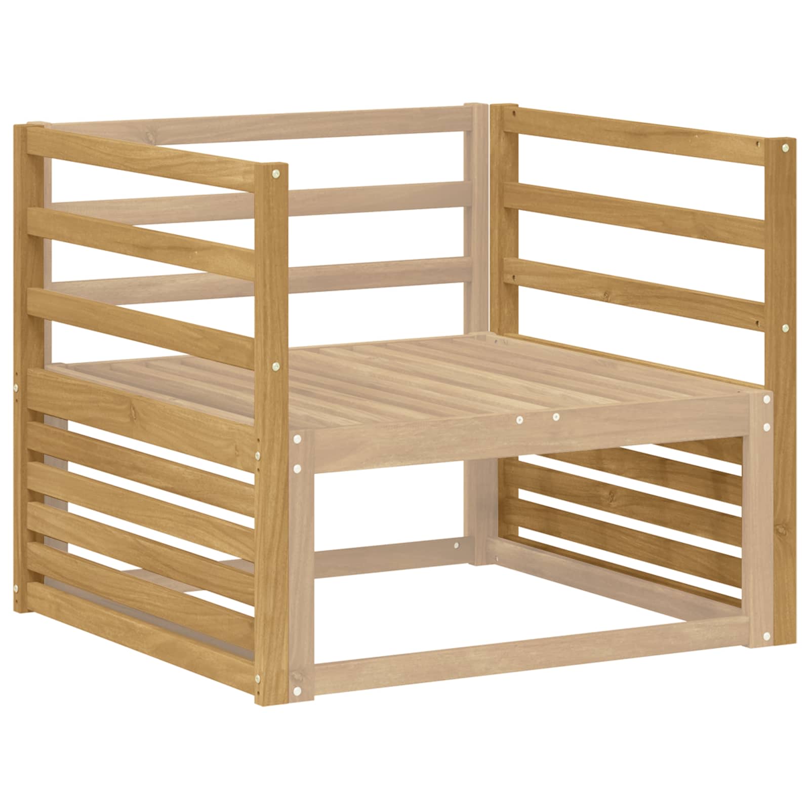vidaXL Moduł podłokietników 2 pcs Biały 79 x 4 x 73 cm