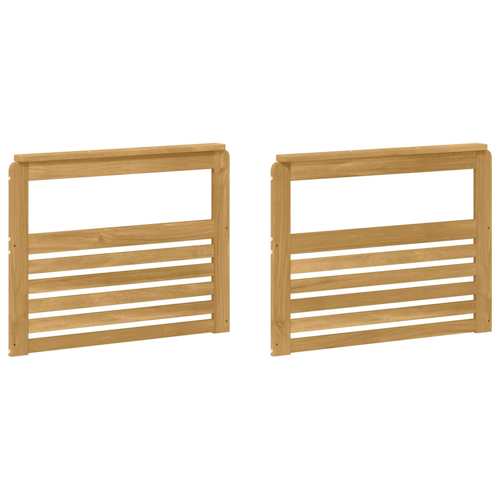 vidaXL Moduł podłokietników 2 pcs Biały 79 x 6 x 61 cm