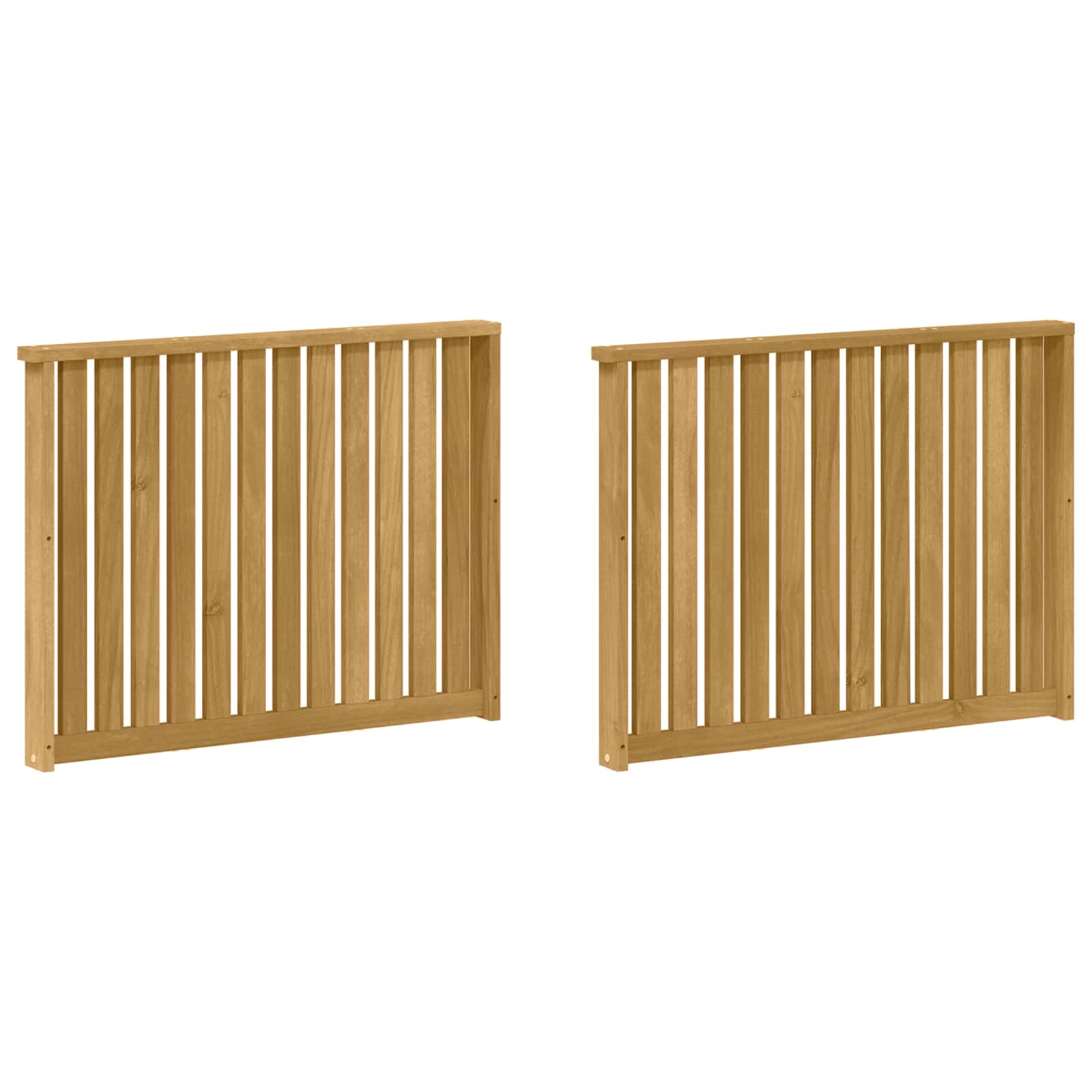 vidaXL Moduł podłokietników 2 pcs Biały 80 x 6 x 61 cm