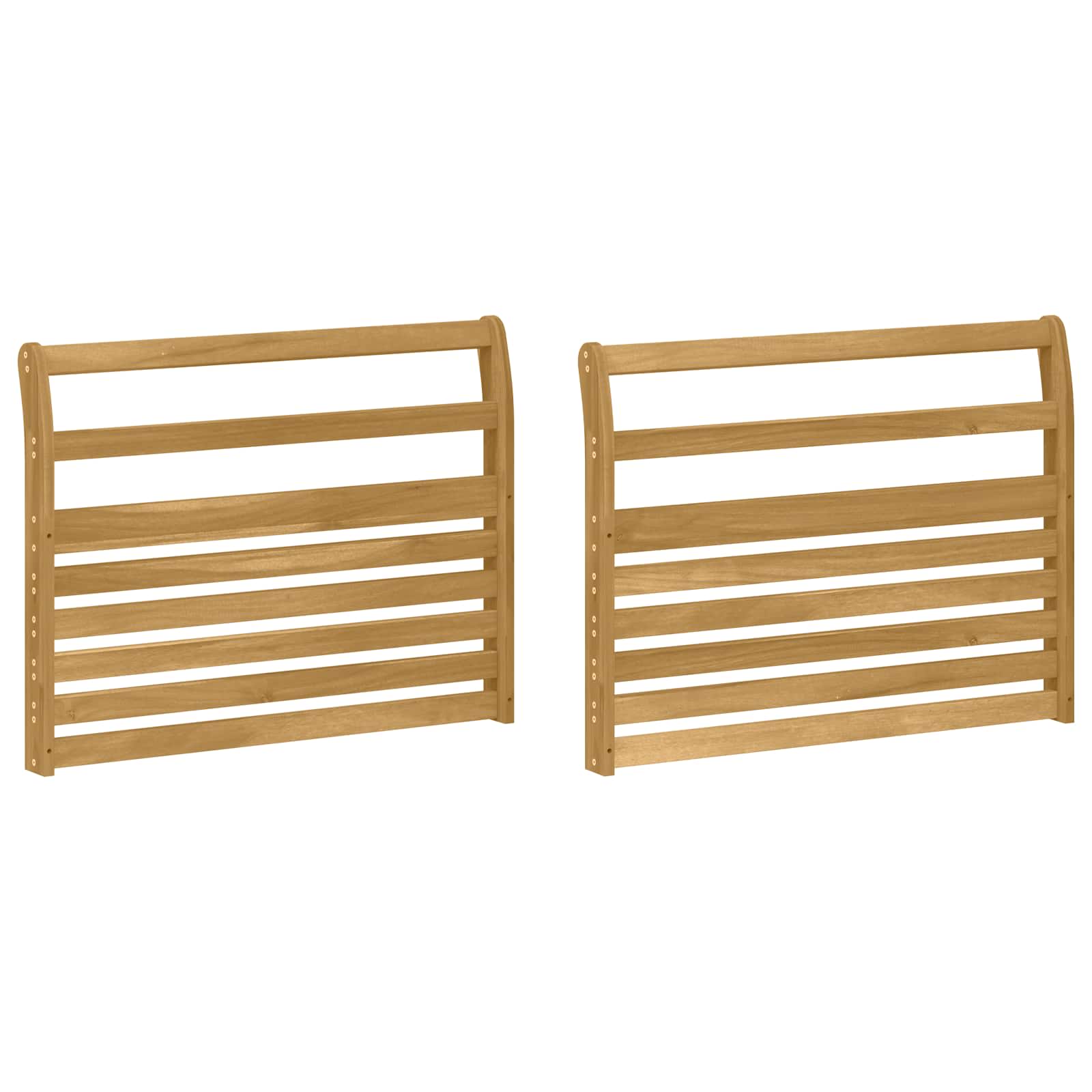 vidaXL Moduł podłokietników 2 pcs Biały 78,5 x 8,5 x 60 cm
