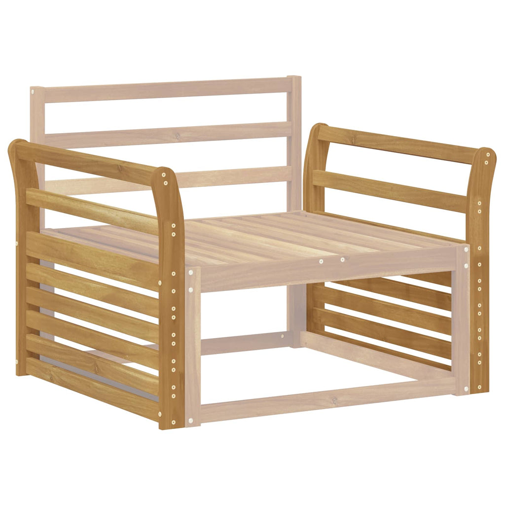 vidaXL Moduł podłokietników 2 pcs Biały 78,5 x 8,5 x 60 cm