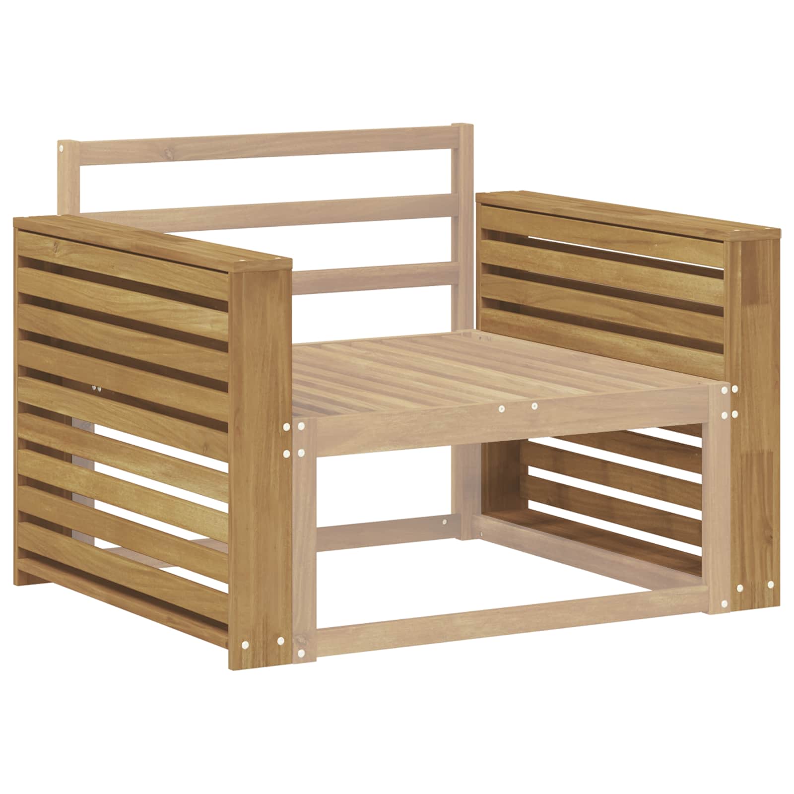 vidaXL Moduł podłokietników 2 pcs Biały 78,5 x 10 x 61 cm