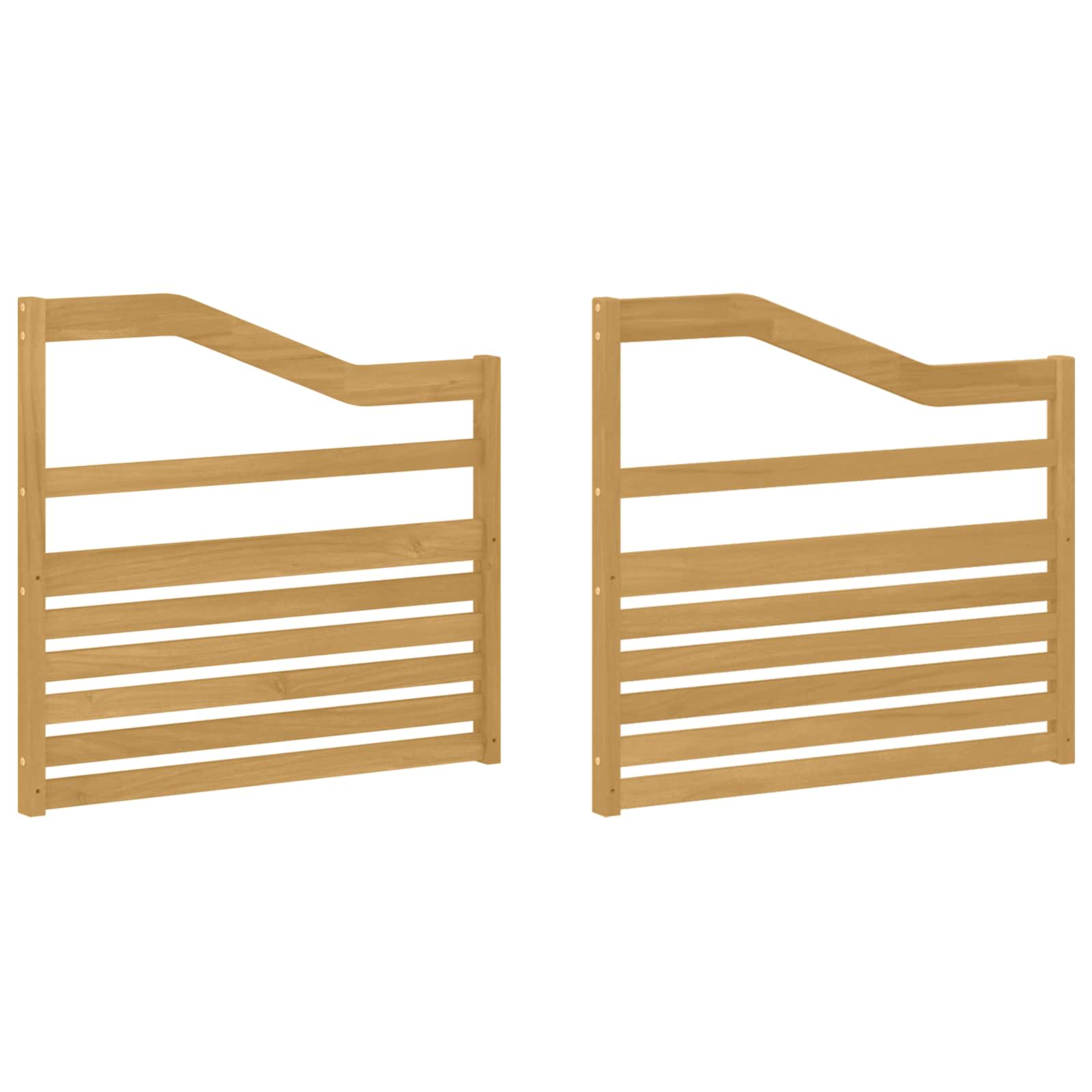 vidaXL Moduł podłokietników 2 pcs Biały 79 x 4 x 73 cm