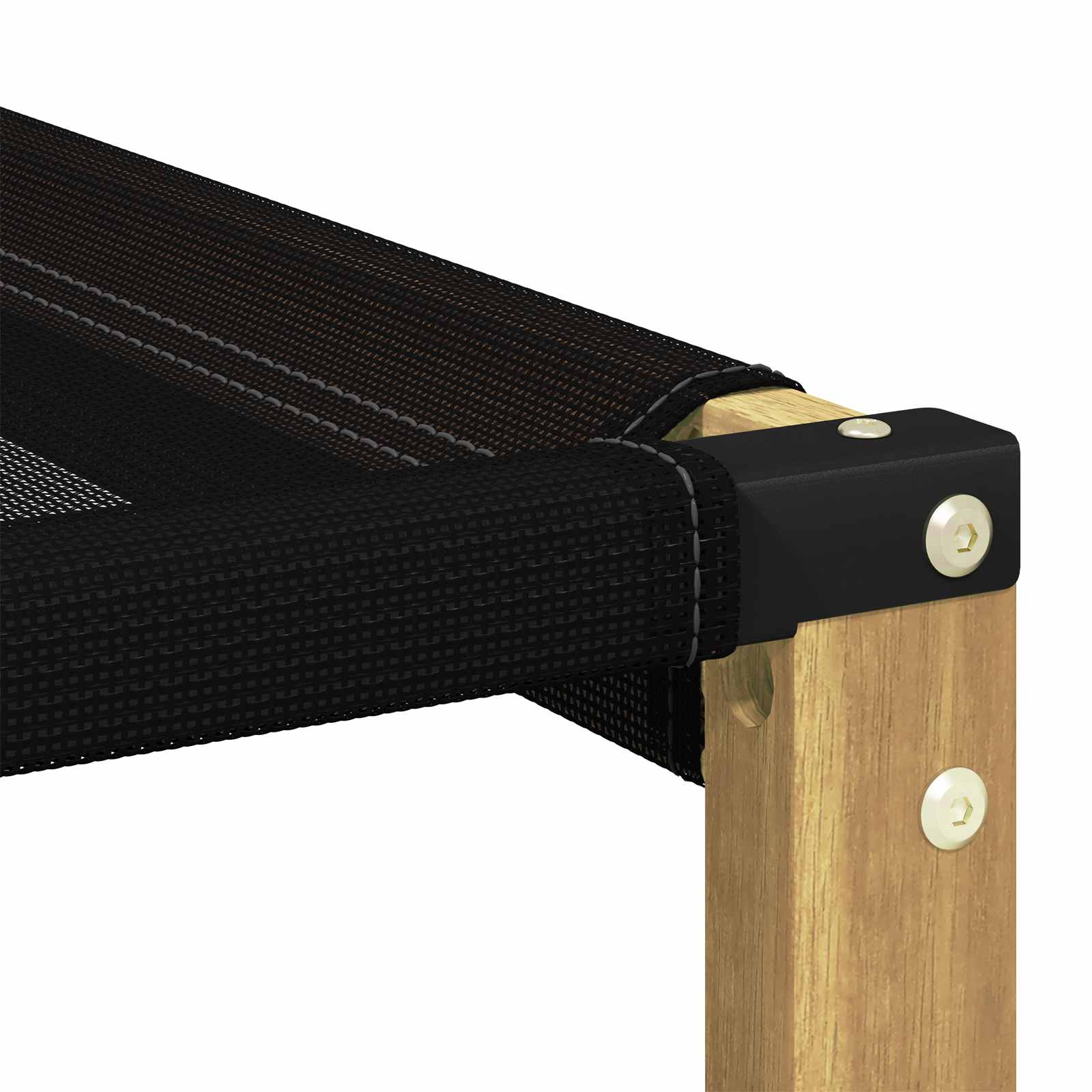 vidaXL Środkowa sofa ogrodowa Lite drewno akacjowe i tkanina tekstylna