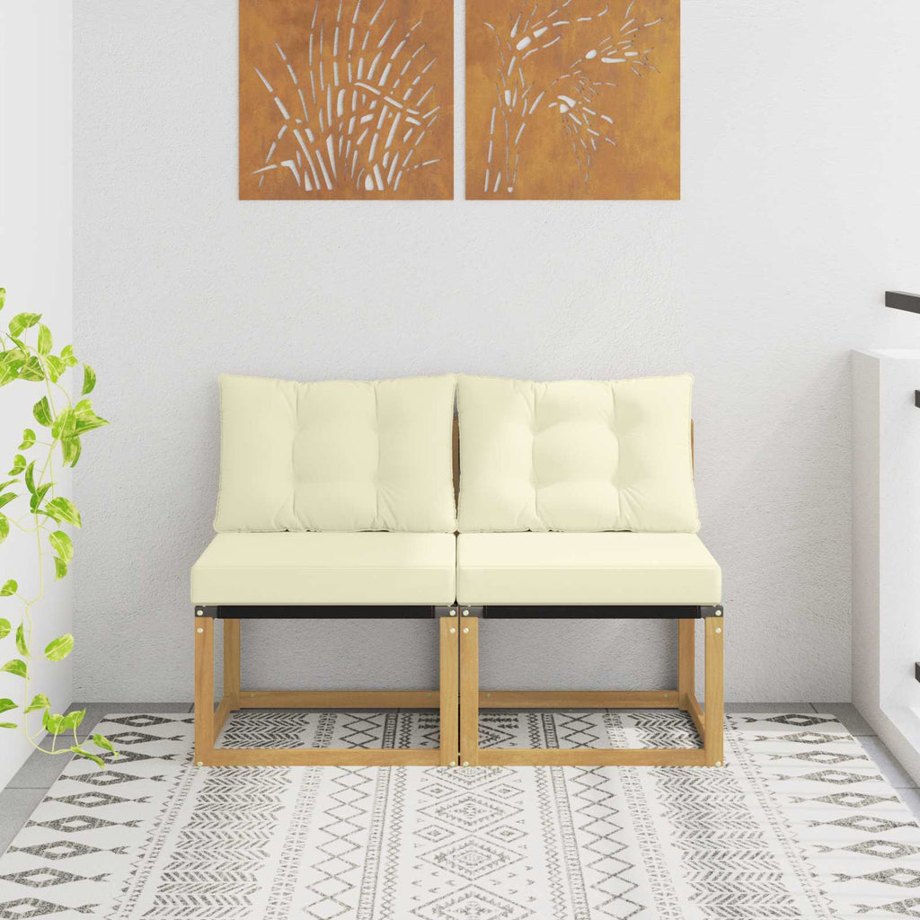 vidaXL 2 Sztuka Środkowa sofa ogrodowa