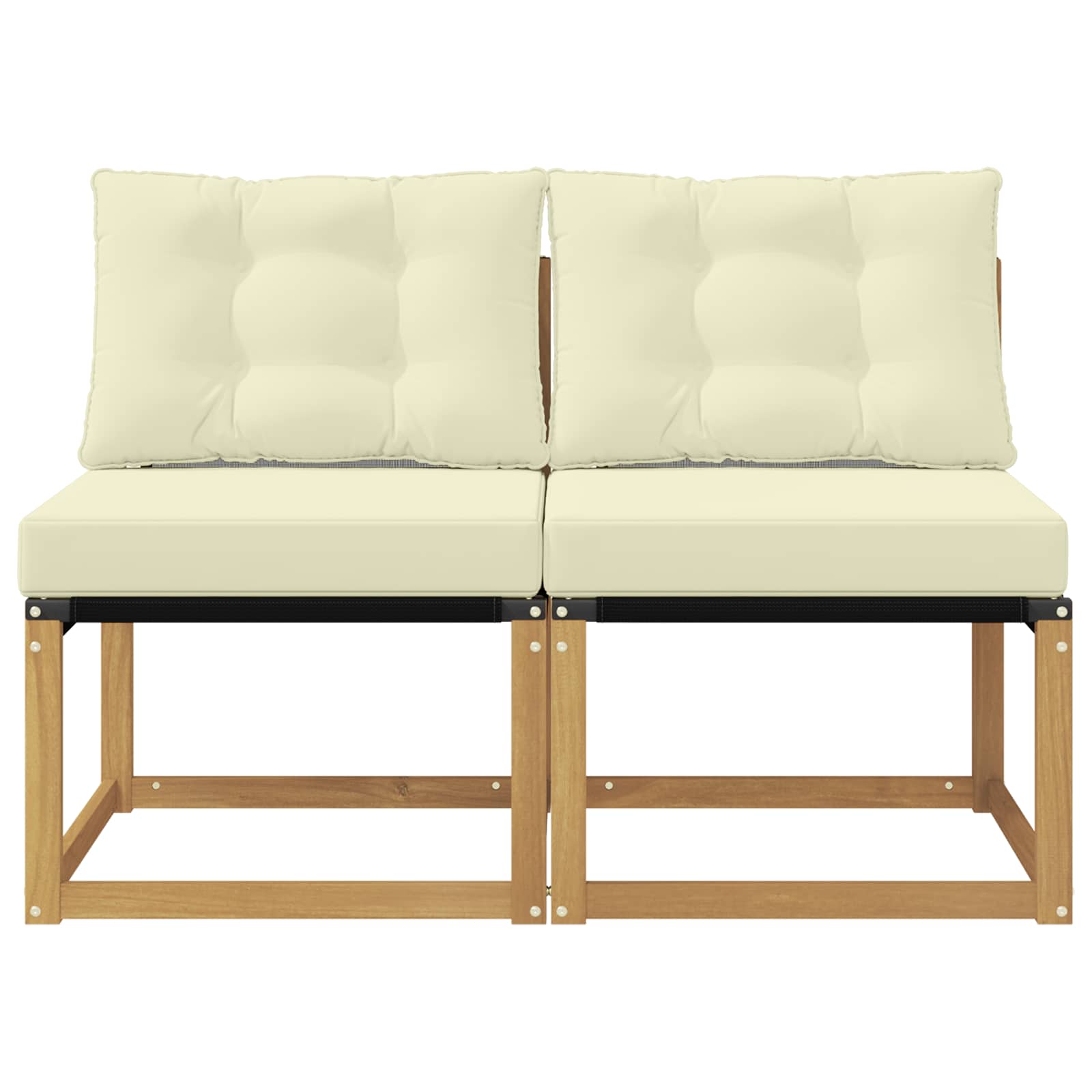 vidaXL 2 Sztuka Środkowa sofa ogrodowa