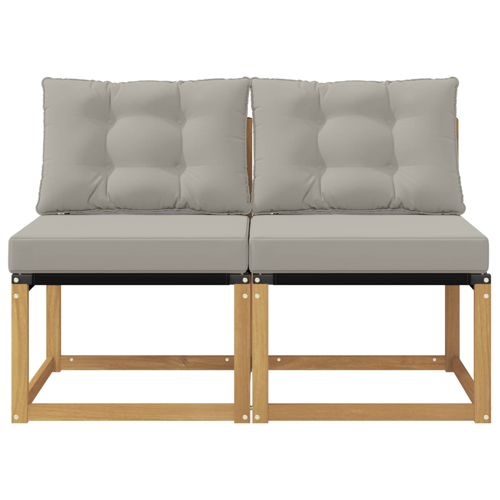 vidaXL 2 Sztuka Środkowa sofa ogrodowa