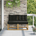 vidaXL 2 Sztuka Środkowa sofa ogrodowa