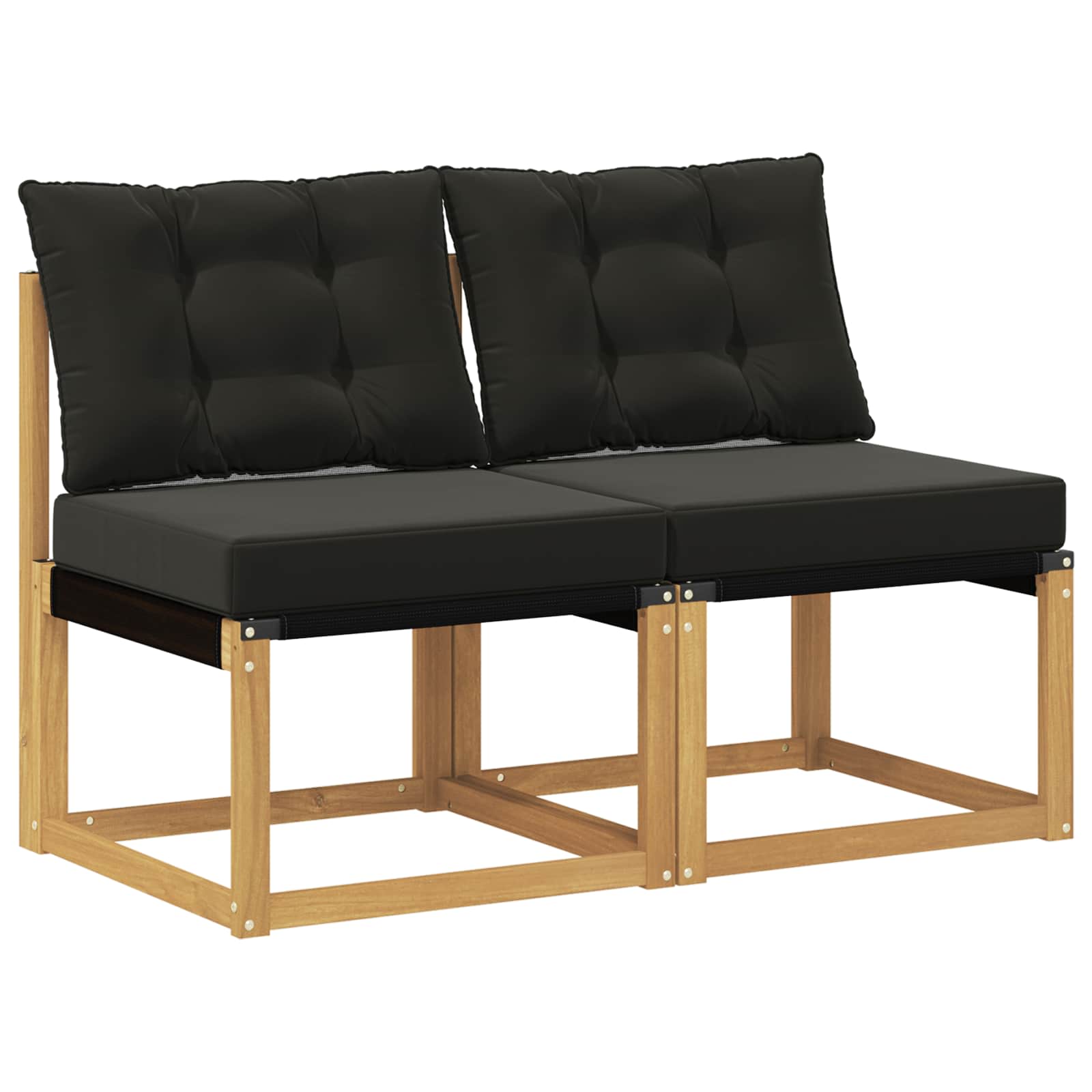 vidaXL 2 Sztuka Środkowa sofa ogrodowa