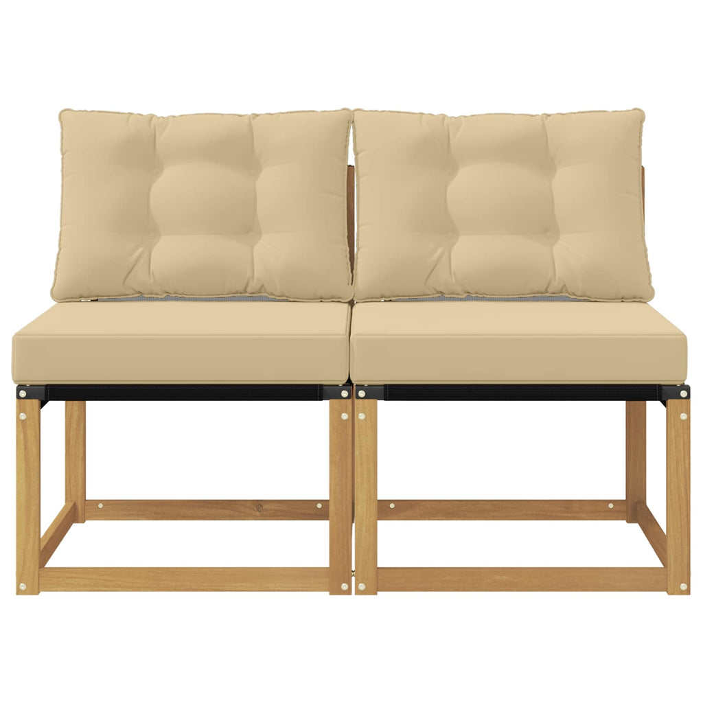 vidaXL 2 Sztuka Środkowa sofa ogrodowa