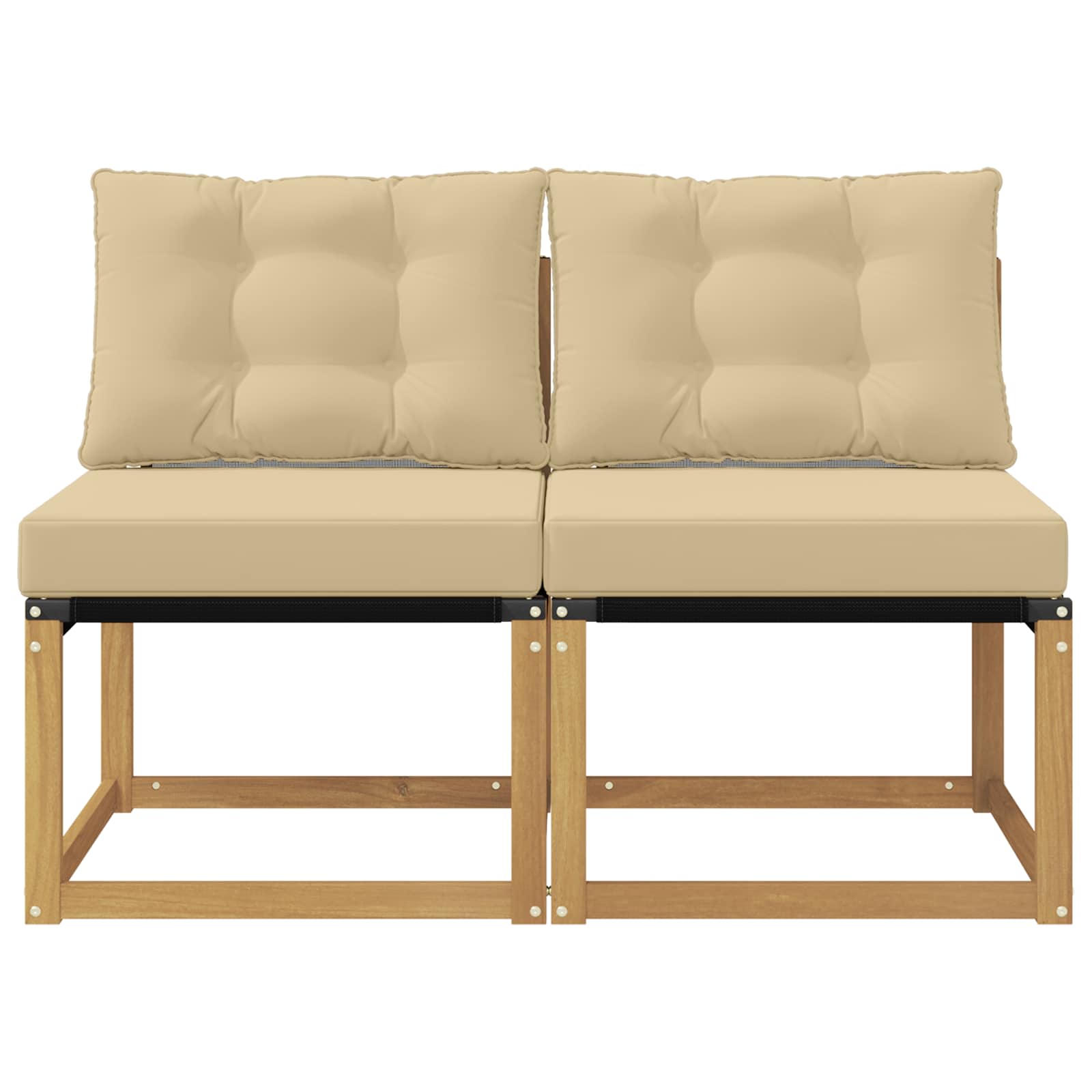 vidaXL 2 Sztuka Środkowa sofa ogrodowa