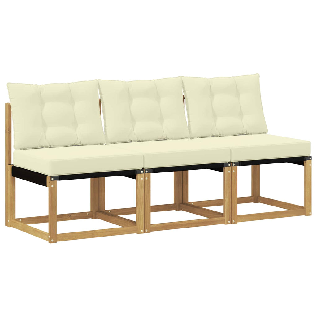 vidaXL 3 Sztuka Środkowa sofa ogrodowa